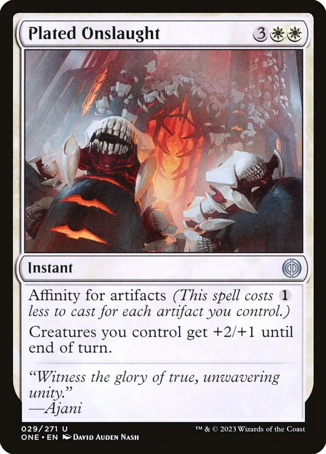 Plated Onslaught Front Face