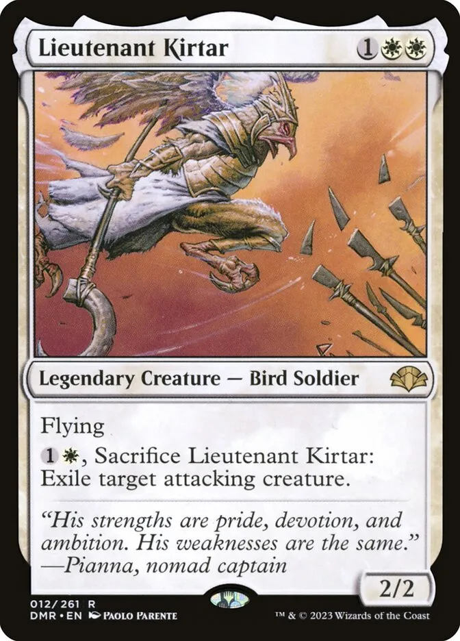 Lieutenant Kirtar Front Face