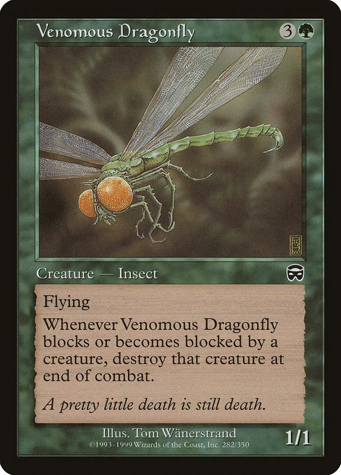 Venomous Dragonfly Front Face