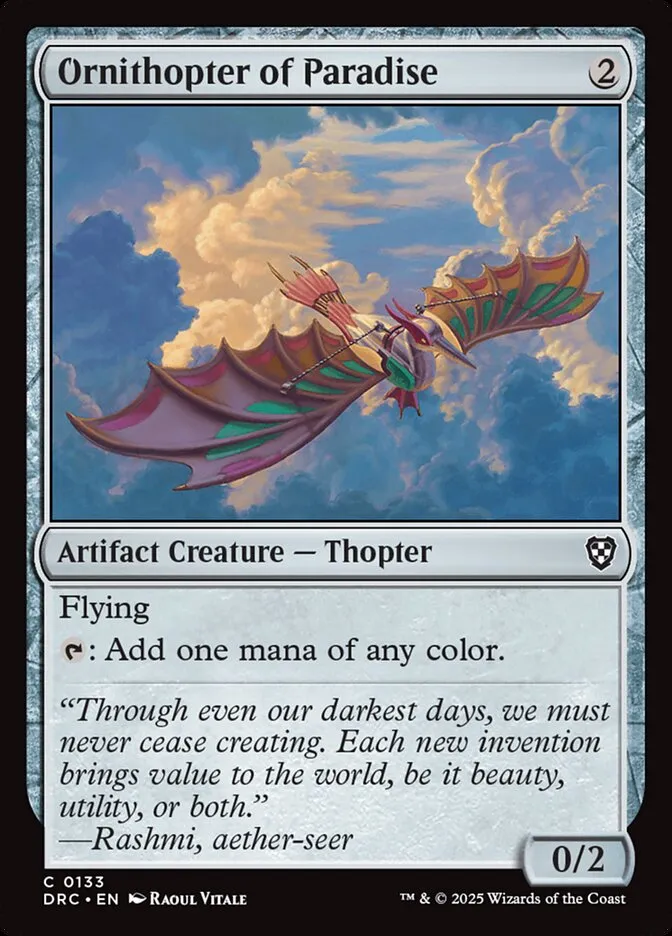 Ornithopter of Paradise Front Face