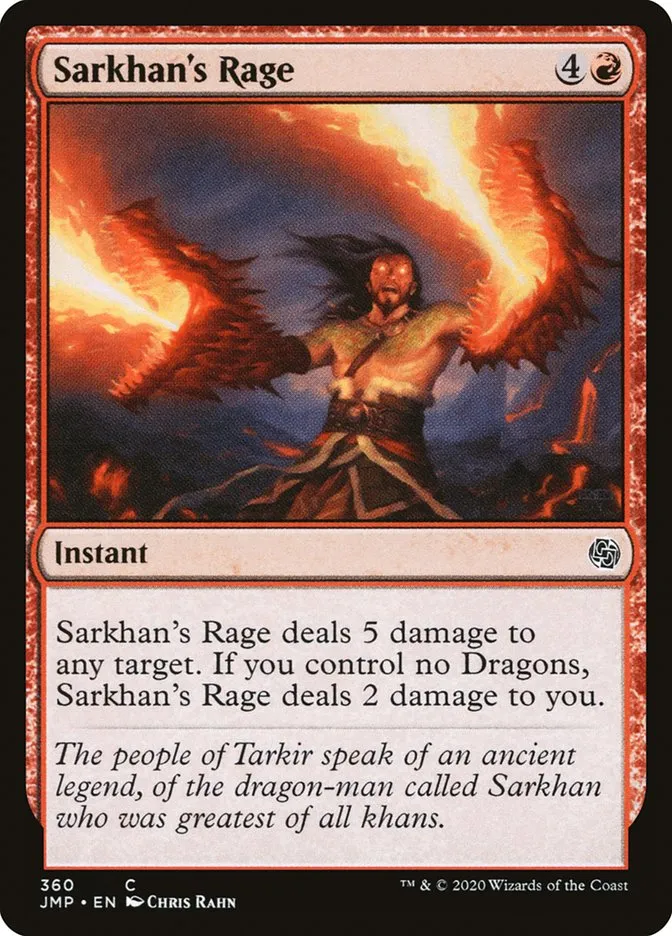 Sarkhan's Rage Front Face
