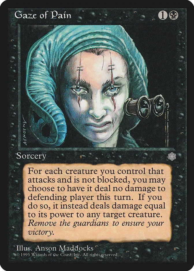 Gaze of Pain Front Face