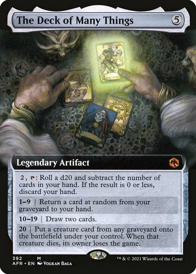 The Deck of Many Things Front Face