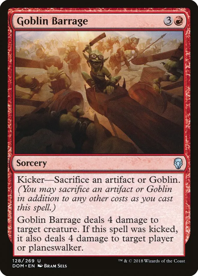 Goblin Barrage Front Face