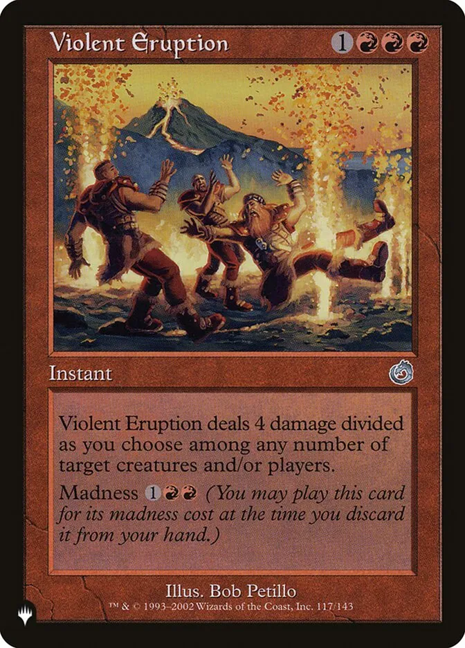 Violent Eruption Front Face