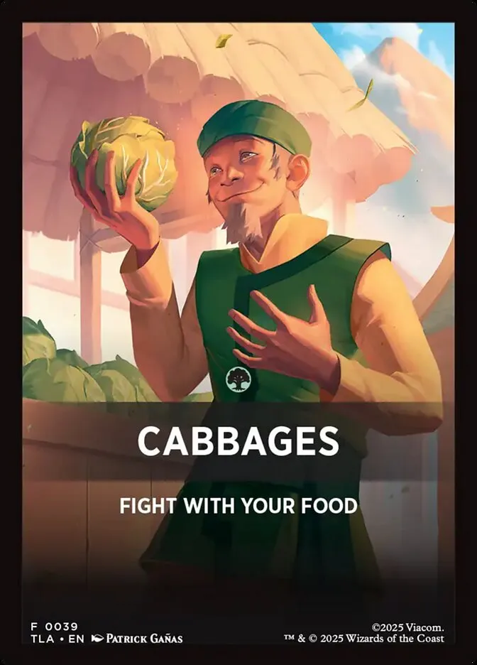 Cabbages Front Face