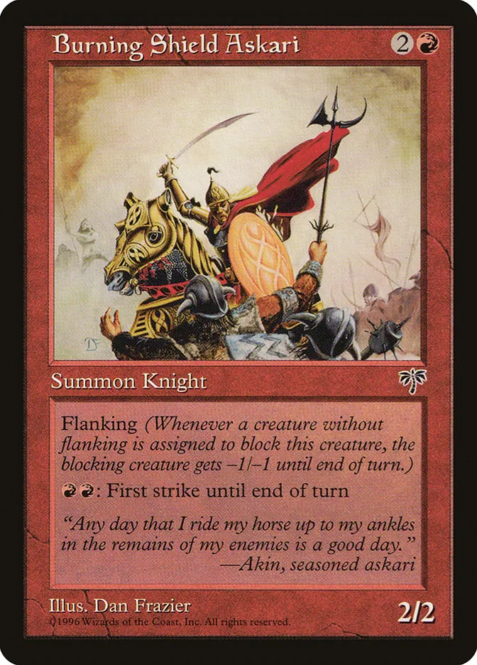 Burning Shield Askari Front Face