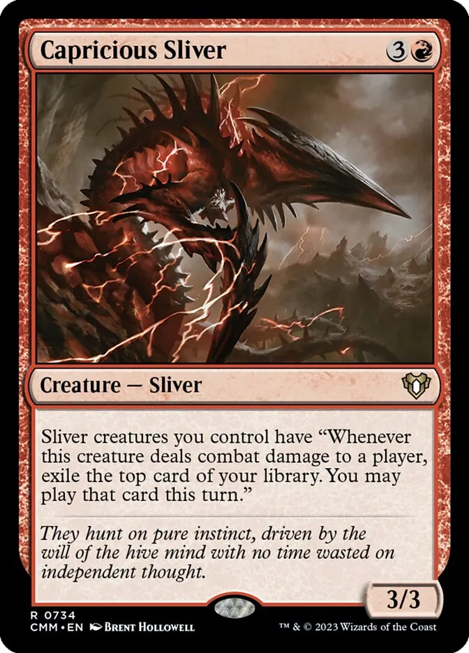 Capricious Sliver Front Face