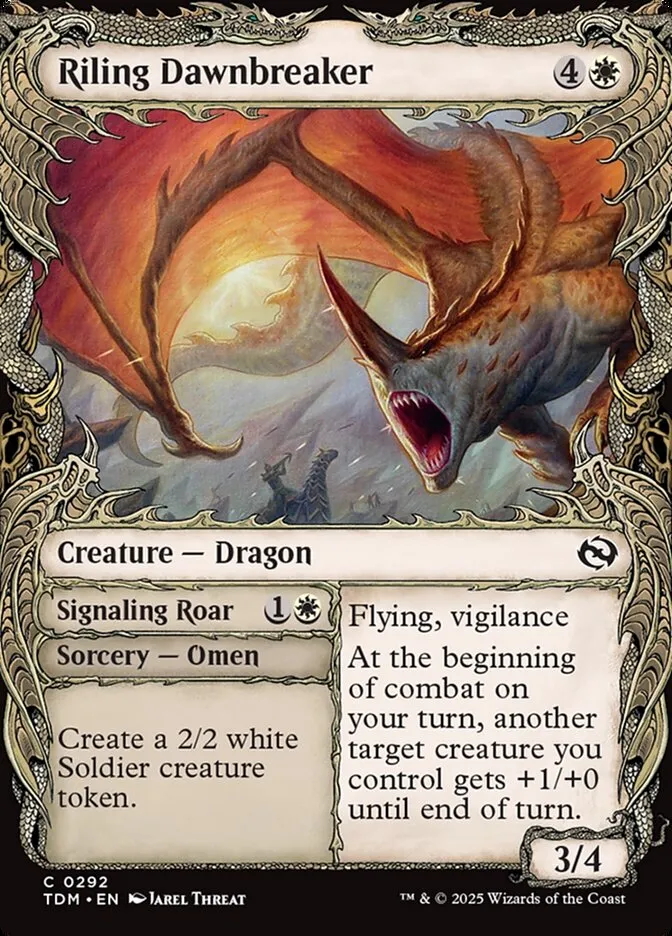 Riling Dawnbreaker // Signaling Roar Front Face