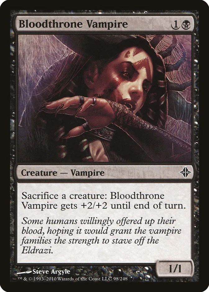Bloodthrone Vampire Front Face