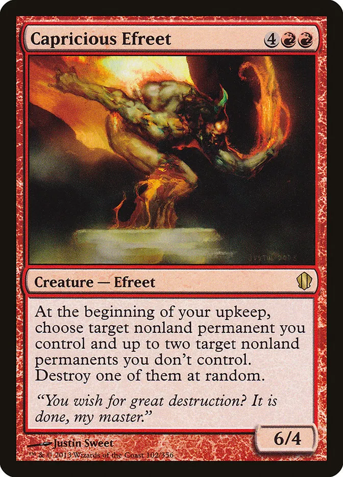 Capricious Efreet Front Face