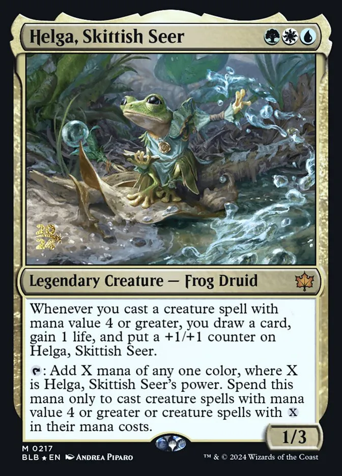 Helga, Skittish Seer Front Face