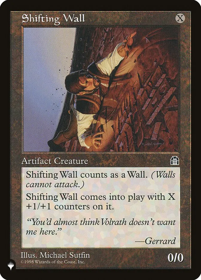 Shifting Wall Front Face