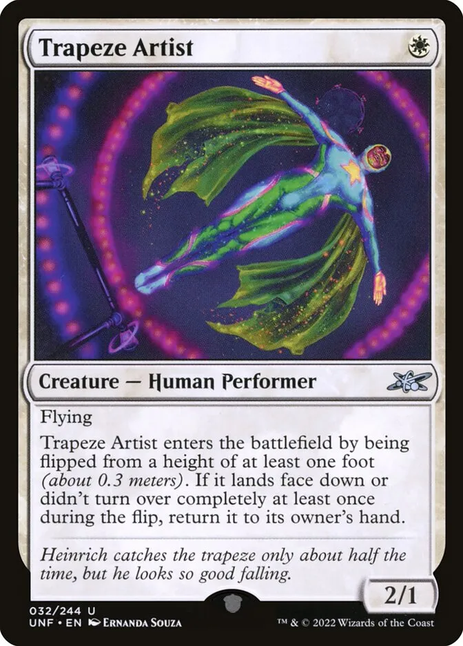 Trapeze Artist Front Face
