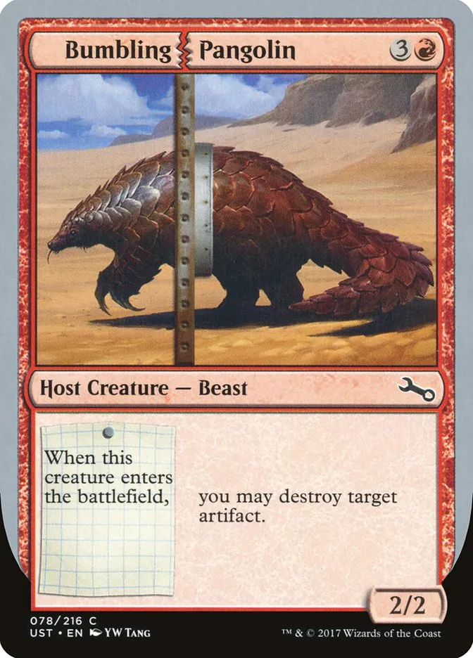 Bumbling Pangolin Front Face