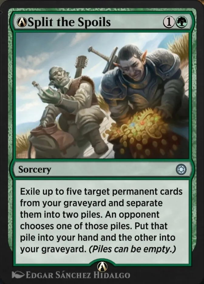A-Split the Spoils Front Face