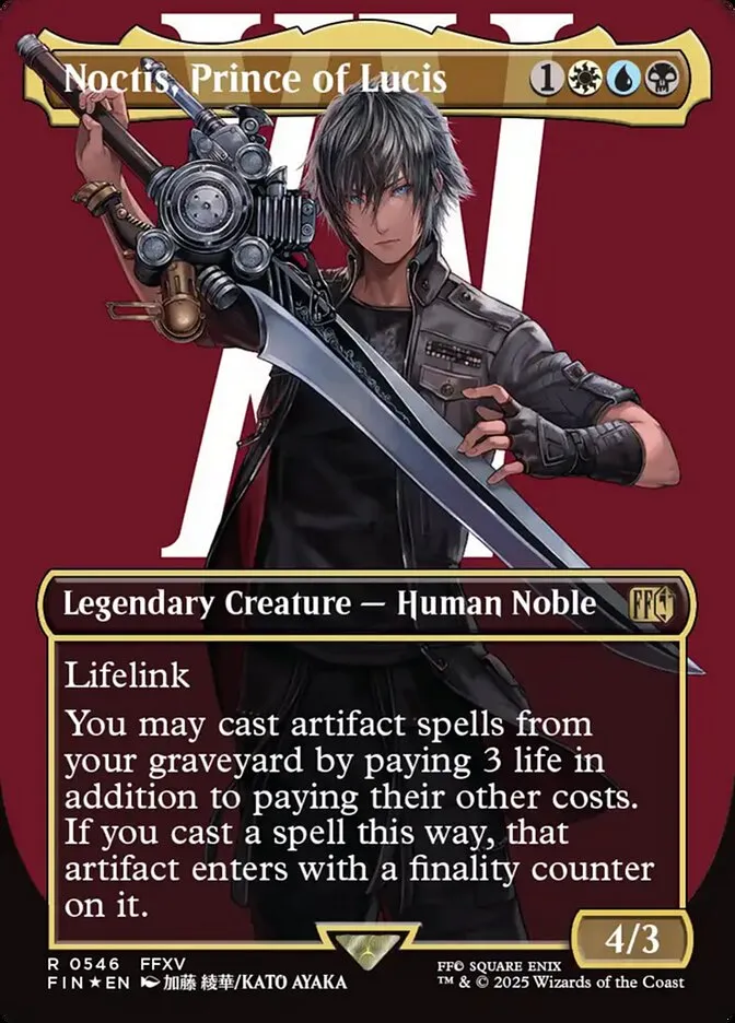Noctis, Prince of Lucis Front Face