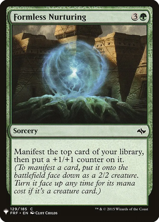 Formless Nurturing Front Face