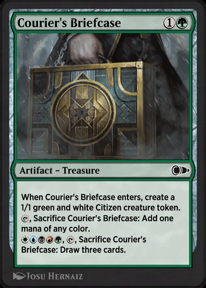 Courier's Briefcase Front Face