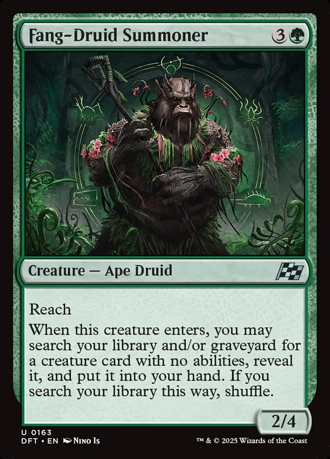 Fang-Druid Summoner Front Face