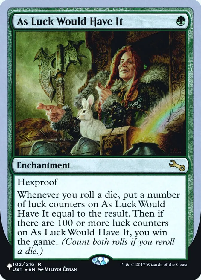 As Luck Would Have It Front Face