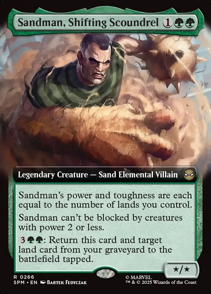 Sandman, Shifting Scoundrel Front Face