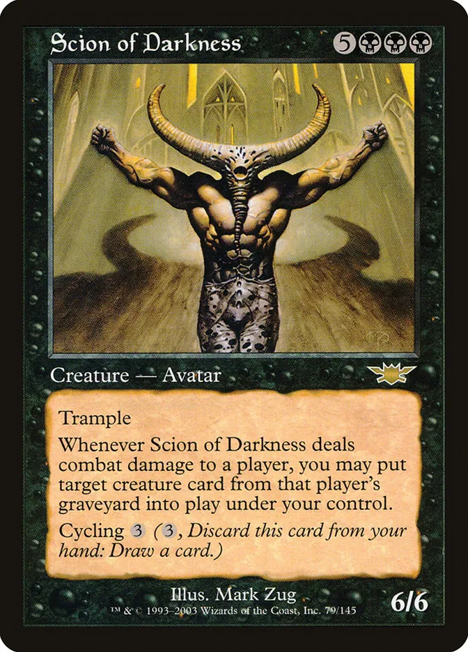 Scion of Darkness Front Face