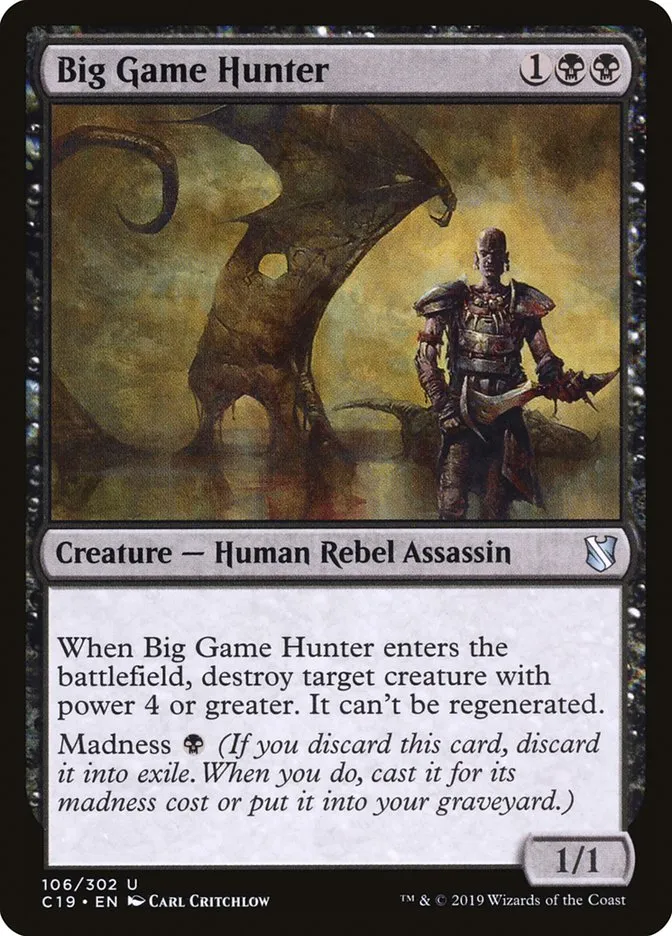 Big Game Hunter Front Face