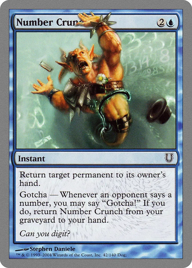 Number Crunch Front Face