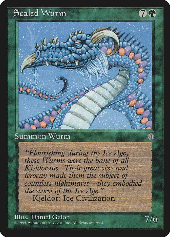 Scaled Wurm Front Face