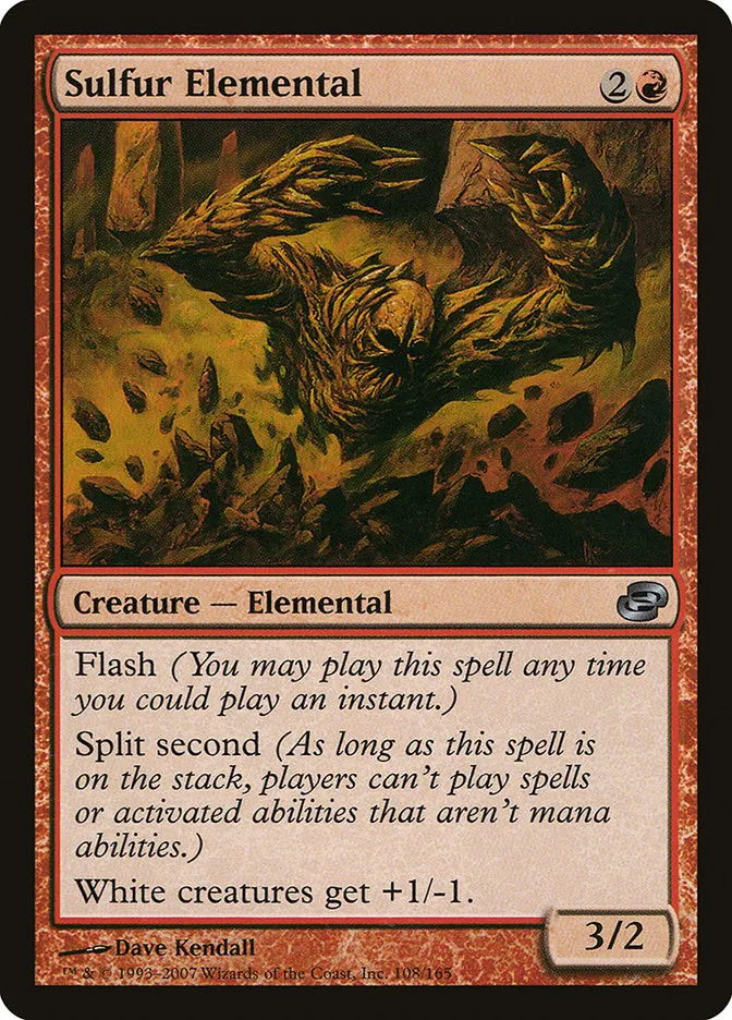 Sulfur Elemental Front Face