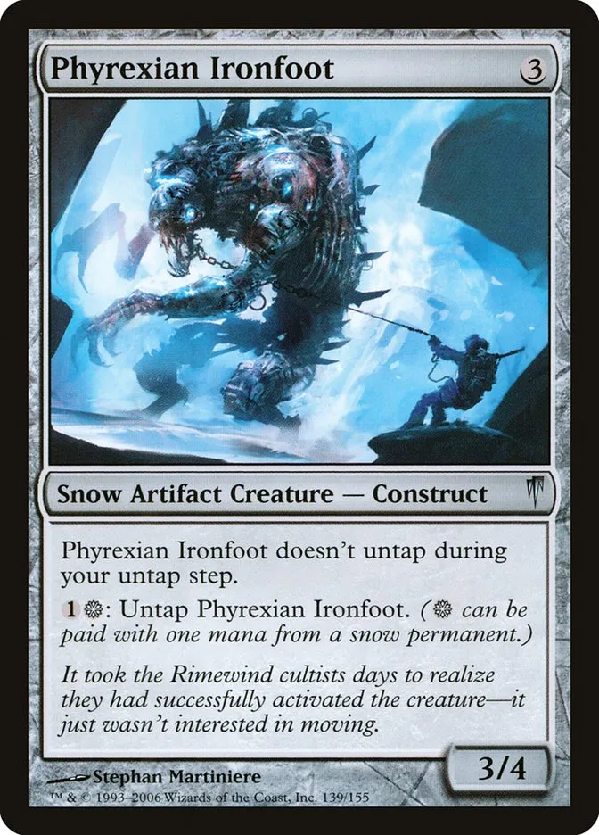 Phyrexian Ironfoot Front Face