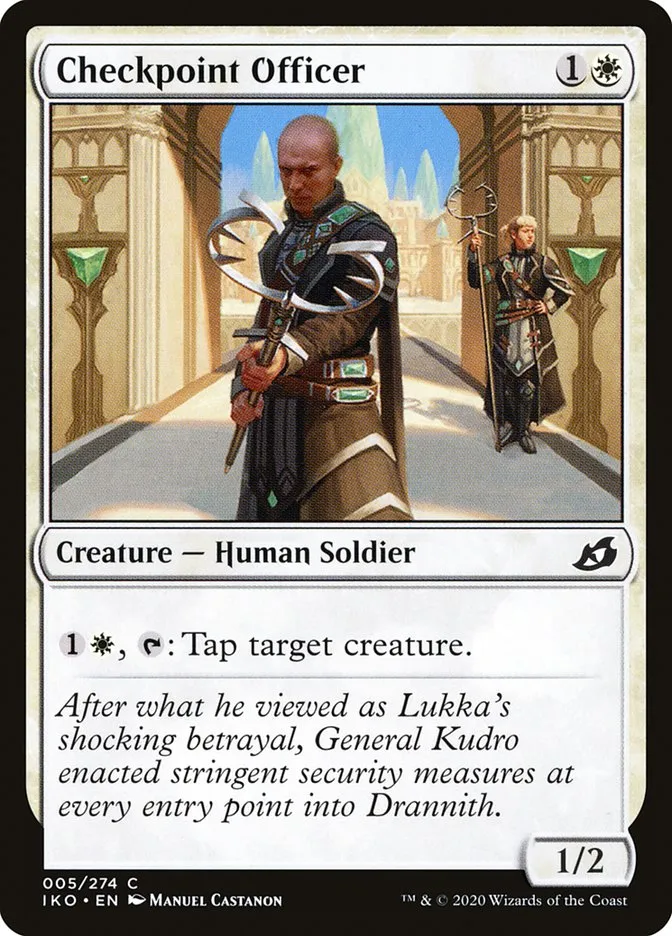 Checkpoint Officer Front Face