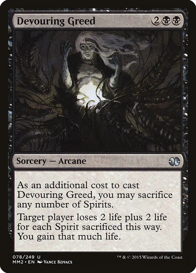 Devouring Greed Front Face