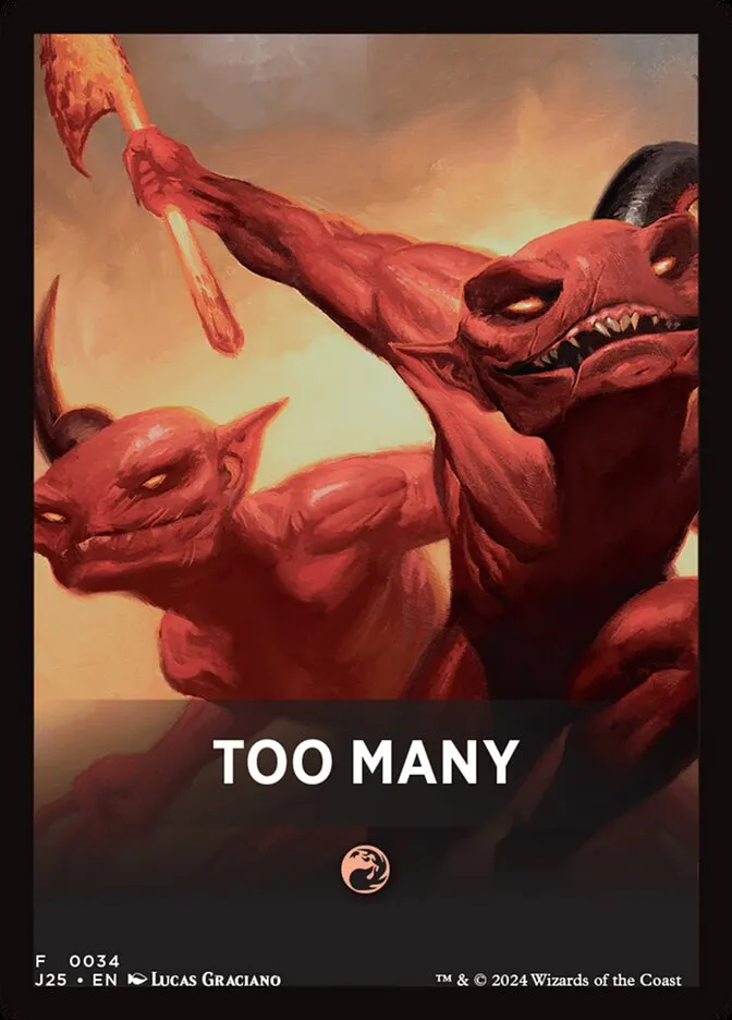 Too Many Front Face