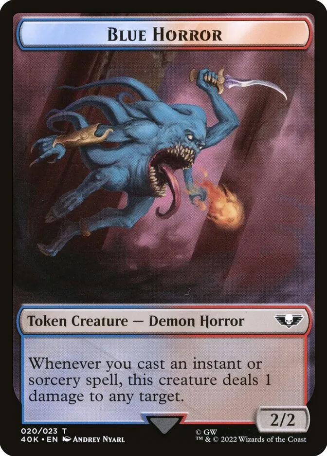 Blue Horror Front Face