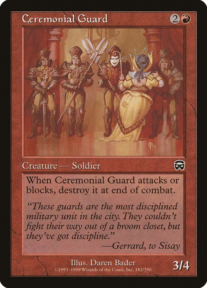 Ceremonial Guard Front Face