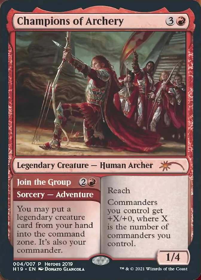 Champions of Archery // Join the Group Front Face