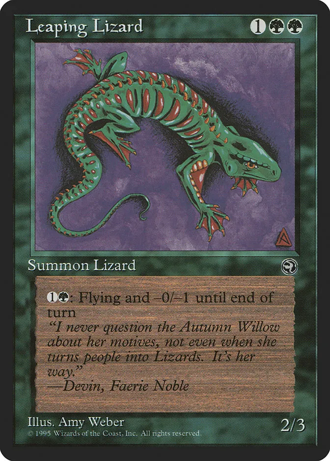 Leaping Lizard Front Face
