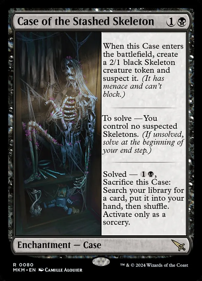 Case of the Stashed Skeleton Front Face