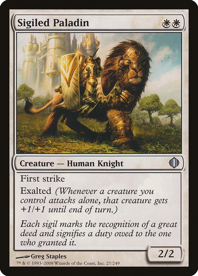Sigiled Paladin Front Face