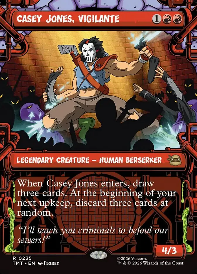 Casey Jones, Vigilante Front Face
