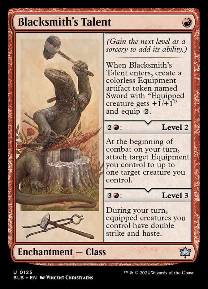 Blacksmith's Talent Front Face