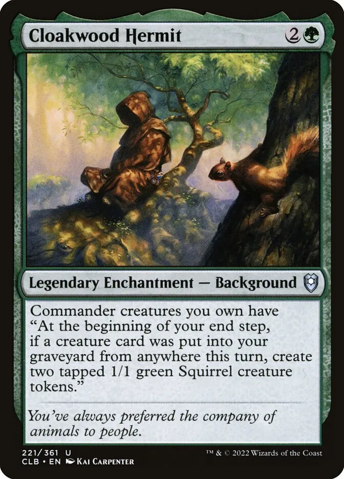 Cloakwood Hermit Front Face