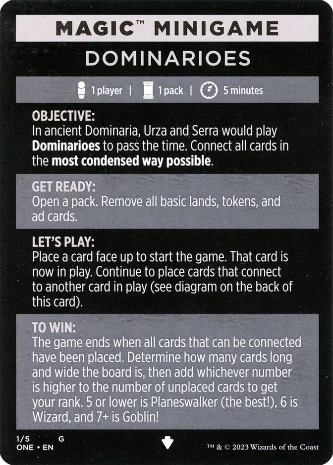 Dominarioes // Dominarioes (cont'd) Front Face