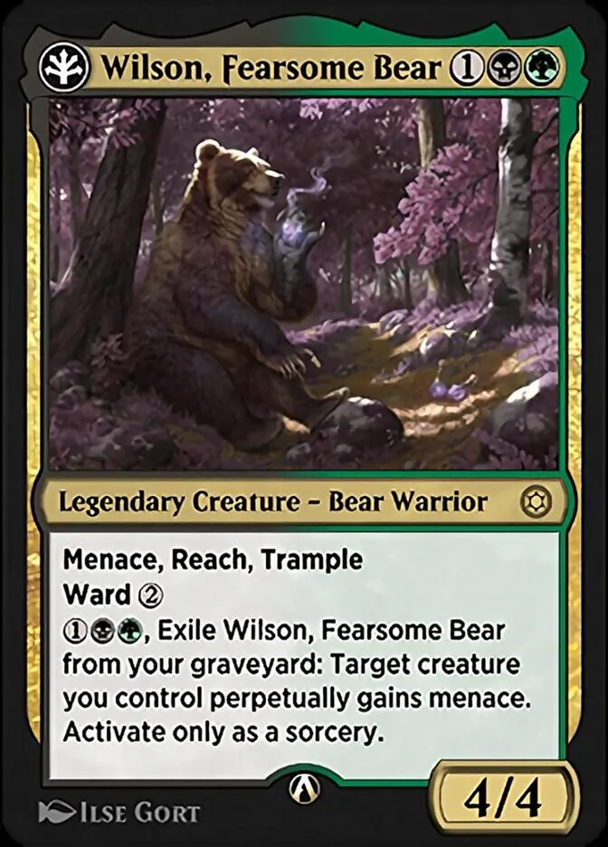Wilson, Fearsome Bear Front Face