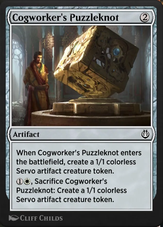 Cogworker's Puzzleknot Front Face