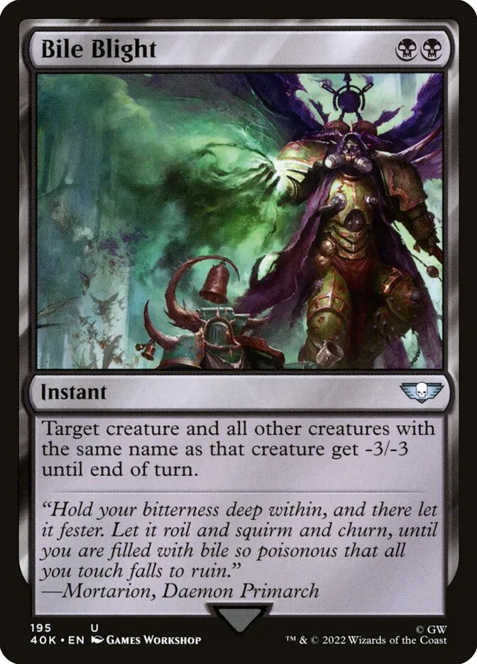 Bile Blight Front Face
