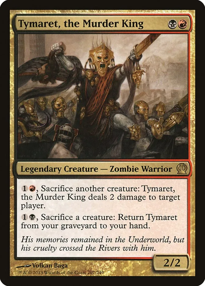 Tymaret, the Murder King Front Face