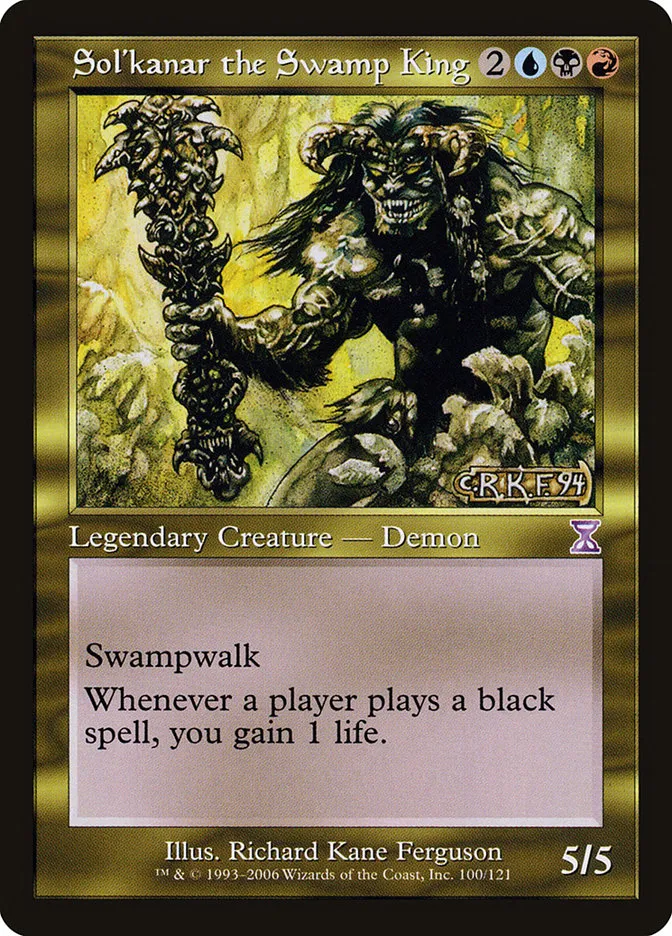 Sol'kanar the Swamp King Front Face